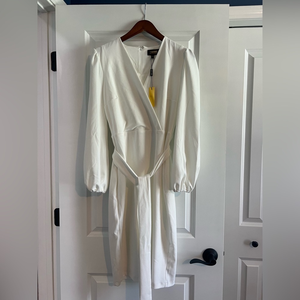 Off White Tie Dress